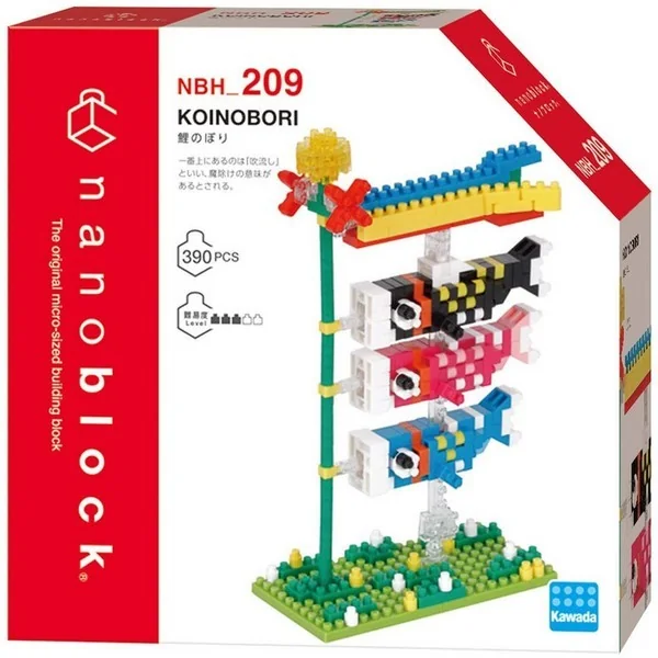 Kawada nanoblock NBH_209 Koinobori 4972825220030 (นาโนบล็อค) image 1 Kawada nanoblock NBH_209 Koinobori 4972825220030 (นาโนบล็อค) image 1