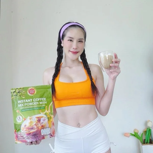 กาแฟวังม่วง (ซองเขียว) สูตรผสมสารสกัดเมล็ดกาแฟเขียวและคอลลาเจน (1 ห่อ 30 ซอง) image 6 กาแฟวังม่วง (ซองเขียว) สูตรผสมสารสกัดเมล็ดกาแฟเขียวและคอลลาเจน (1 ห่อ 30 ซอง) image 6