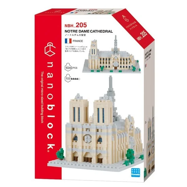 Kawada nanoblock NBH_205 Notre Dame Cathedral 4972825219416 (นาโนบล็อค) image 1