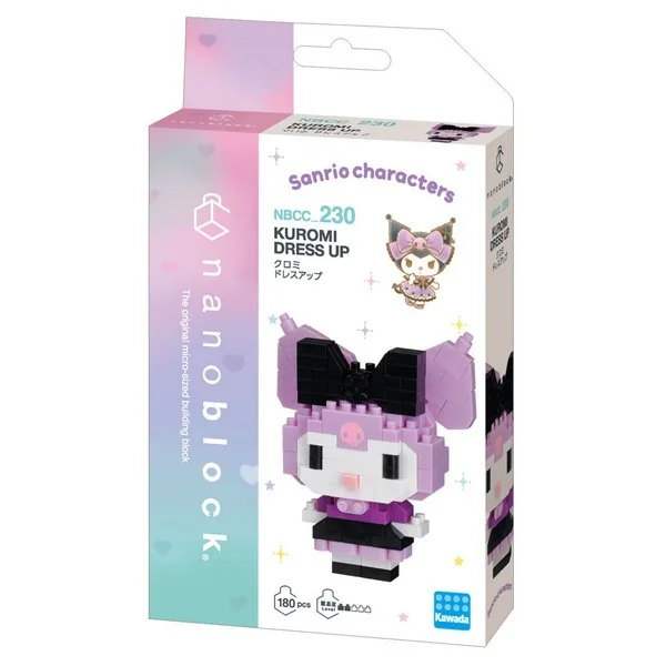Kawada nanoblock Sanrio NBCC_230 Kuromi Dress up 4972825233696 (นาโนบล็อค) image 1 Kawada nanoblock Sanrio NBCC_230 Kuromi Dress up 4972825233696 (นาโนบล็อค) image 1