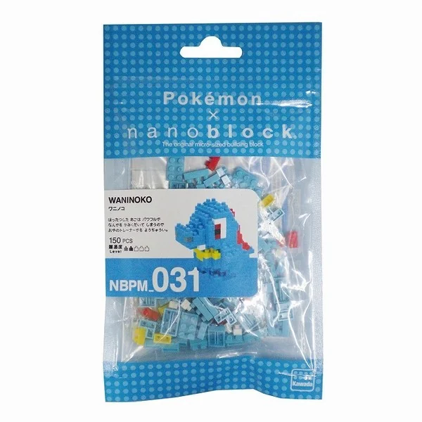 Kawada nanoblock Pokemon NBPM_031 Waninoko (Totodile) 4972825207239 (นาโนบล็อค) image 1 Kawada nanoblock Pokemon NBPM_031 Waninoko (Totodile) 4972825207239 (นาโนบล็อค) image 1