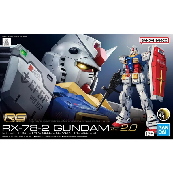 Bandai RG RX-78-2 Gundam Ver.2.0 4573102671554 (Plastic Model) image 1 Bandai RG RX-78-2 Gundam Ver.2.0 4573102671554 (Plastic Model) image 1