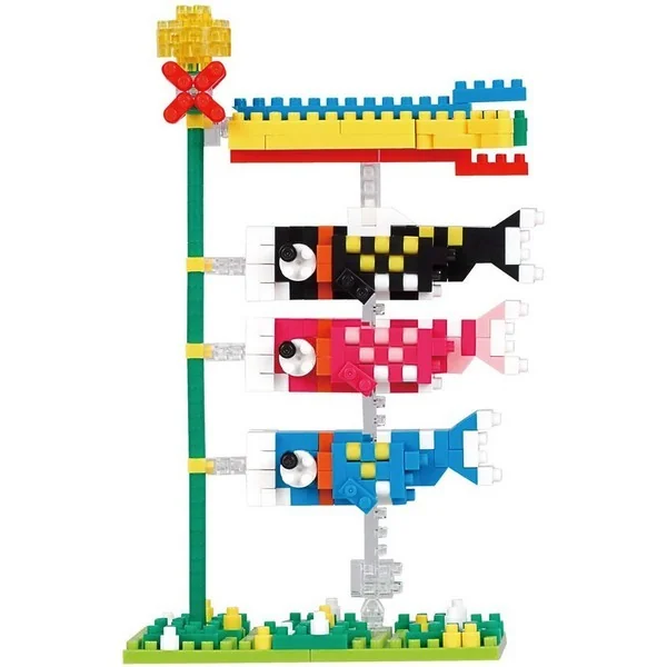 Kawada nanoblock NBH_209 Koinobori 4972825220030 (นาโนบล็อค) image 2 Kawada nanoblock NBH_209 Koinobori 4972825220030 (นาโนบล็อค) image 2