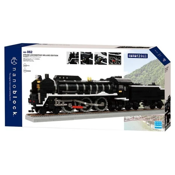 Kawada nanoblock NB-062 Steam Locomotive Deluxe Edition 4972825228753 (นาโนบล็อค) image 1 Kawada nanoblock NB-062 Steam Locomotive Deluxe Edition 4972825228753 (นาโนบล็อค) image 1