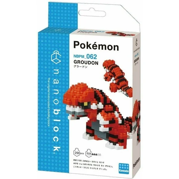 Kawada nanoblock Pokemon NBPM_062 Groudon 4972825216798 (นาโนบล็อค) image 1 Kawada nanoblock Pokemon NBPM_062 Groudon 4972825216798 (นาโนบล็อค) image 1
