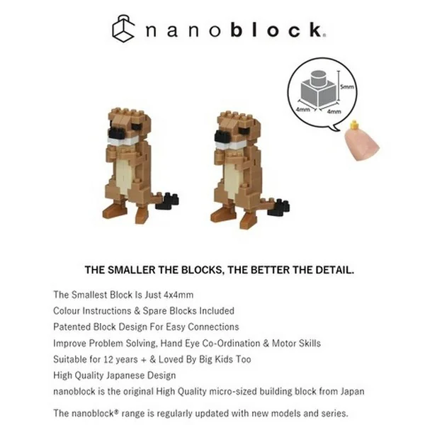 Kawada nanoblock NBC_309 Prairie Dogs 4972825216712 (นาโนบล็อค) image 3 Kawada nanoblock NBC_309 Prairie Dogs 4972825216712 (นาโนบล็อค) image 3