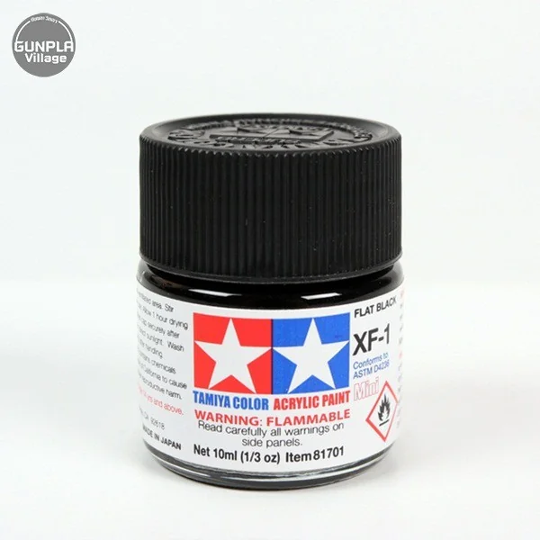 Tamiya 81701 Acrylic Mini XF-1 Flat Black 45035487 4950344069507 (สี) image 1 Tamiya 81701 Acrylic Mini XF-1 Flat Black 45035487 4950344069507 (สี) image 1