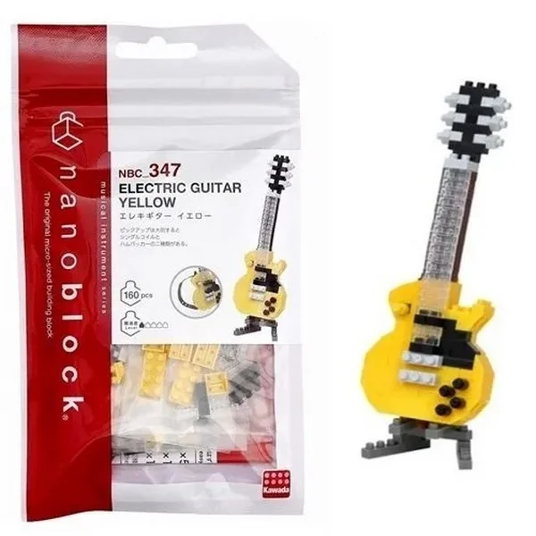 Kawada nanoblock NBC_347 Electric Guitar Yellow 4972825221396 (นาโนบล็อค) image 3 Kawada nanoblock NBC_347 Electric Guitar Yellow 4972825221396 (นาโนบล็อค) image 3