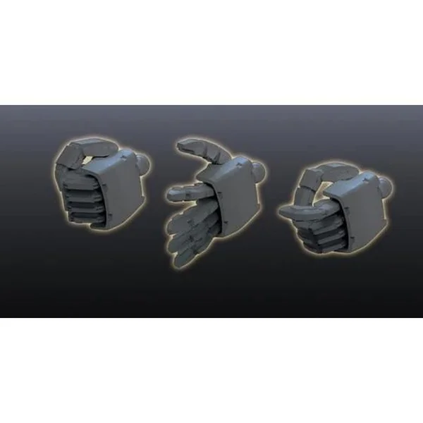 Bandai BUILDERS PARTS HD 1/144 MS Hand Set (Zeon) Dark Gray 4573102628657 image 2 Bandai BUILDERS PARTS HD 1/144 MS Hand Set (Zeon) Dark Gray 4573102628657 image 2