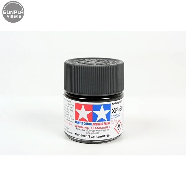 Tamiya 81769 Acrylic Mini XF-69 NATO Black 45035951 (สี) image 1 Tamiya 81769 Acrylic Mini XF-69 NATO Black 45035951 (สี) image 1