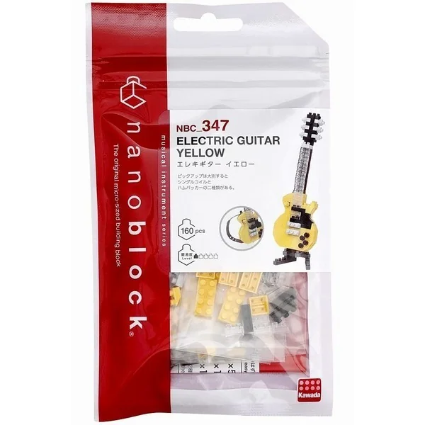 Kawada nanoblock NBC_347 Electric Guitar Yellow 4972825221396 (นาโนบล็อค) image 1 Kawada nanoblock NBC_347 Electric Guitar Yellow 4972825221396 (นาโนบล็อค) image 1