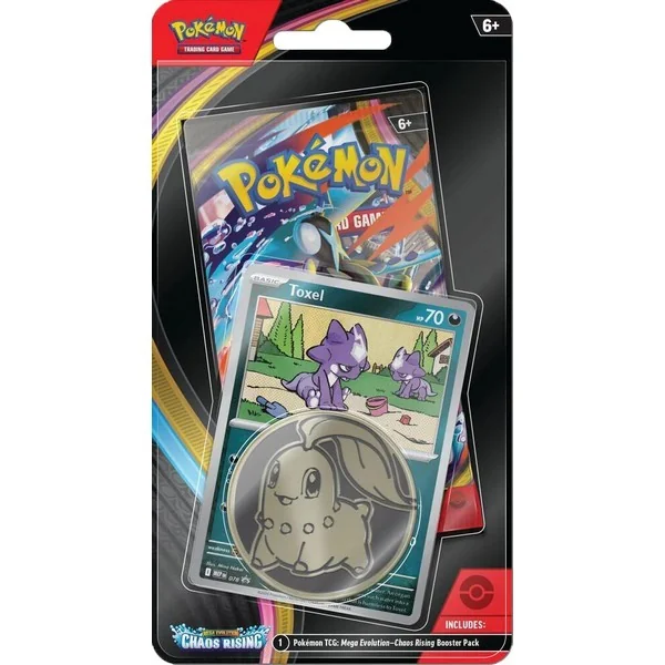 Pokemon ENG Mega Evolution Chaos Rising Checklane Blister Toxel 820650853319B (การ์ดโปเกมอน) image 1