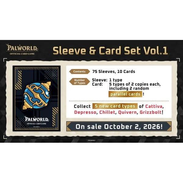 (Pre Order 02/10/2569) Bushiroad Palworld Card Game Sleeve & Card Set Vol.1 (การ์ด) image 2 (Pre Order 02/10/2569) Bushiroad Palworld Card Game Sleeve & Card Set Vol.1 (การ์ด) image 2
