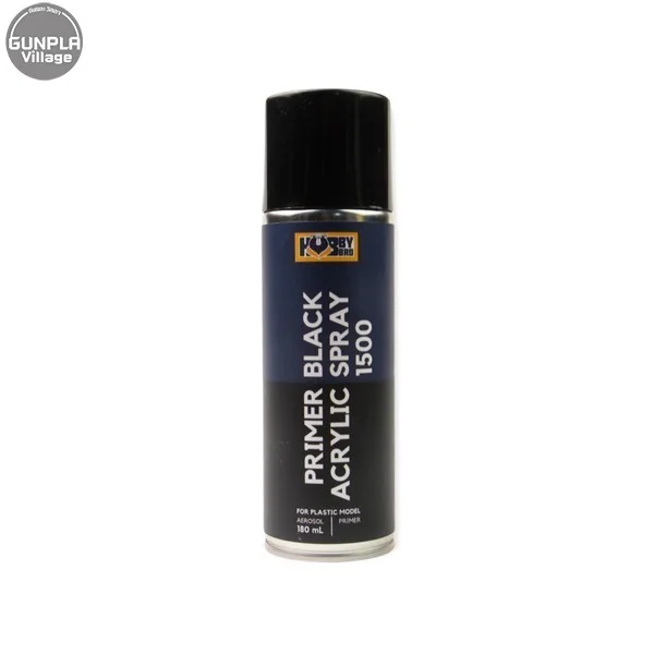Hobby Bro HB-006 Primer Black Acrylic Spray 1500 180 ml HB006PBAS1500 (สเปรย์) image 1 Hobby Bro HB-006 Primer Black Acrylic Spray 1500 180 ml HB006PBAS1500 (สเปรย์) image 1