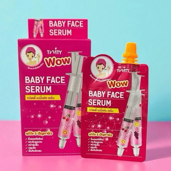 ทวิตตี้เบบี้เฟซ เซรั่ม Baby face serum (แบบซอง) image 4 ทวิตตี้เบบี้เฟซ เซรั่ม Baby face serum (แบบซอง) image 4