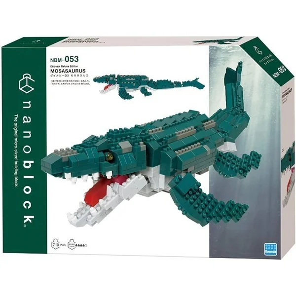 Kawada nanoblock NBM-053 Dinosaur Deluxe Edition Mosasaurus 4972825228593 (นาโนบล็อค) image 1 Kawada nanoblock NBM-053 Dinosaur Deluxe Edition Mosasaurus 4972825228593 (นาโนบล็อค) image 1
