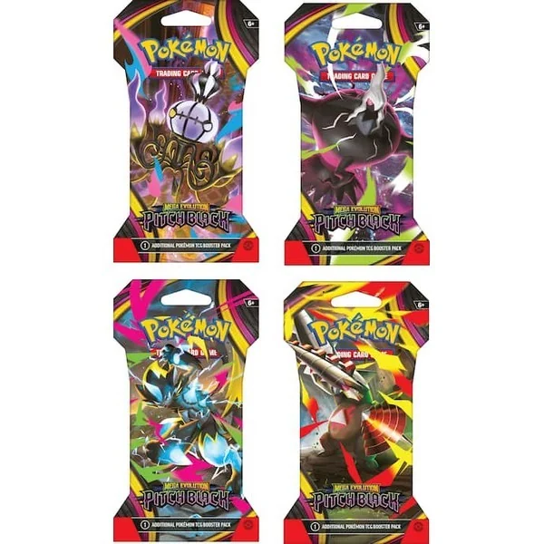 (สุ่มแบบ) Pokemon ENG Mega Evolution Pitch Black Sleeved Booster Pack 196214142756 (การ์ดโปเกมอน) image 1 (สุ่มแบบ) Pokemon ENG Mega Evolution Pitch Black Sleeved Booster Pack 196214142756 (การ์ดโปเกมอน) image 1