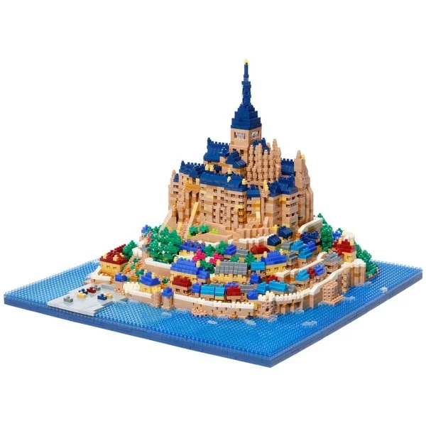 Kawada nanoblock NB-059 Mont Saint-Michel Deluxe Edition 4972825228449 (นาโนบล็อค) image 2 Kawada nanoblock NB-059 Mont Saint-Michel Deluxe Edition 4972825228449 (นาโนบล็อค) image 2
