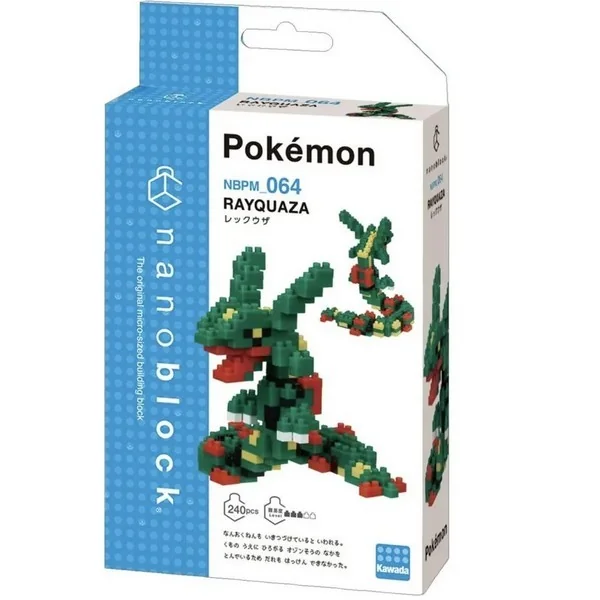 Kawada nanoblock Pokemon NBPM_064 Rayquaza 4972825216774 (นาโนบล็อค) image 1 Kawada nanoblock Pokemon NBPM_064 Rayquaza 4972825216774 (นาโนบล็อค) image 1
