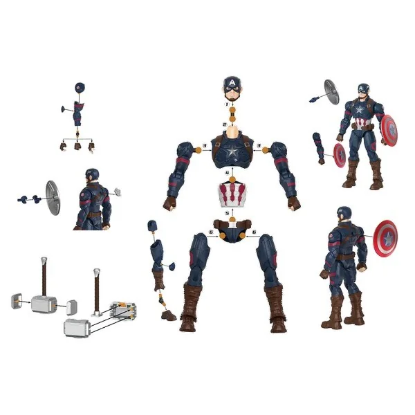 Blokees Marvel Infinity Saga 81115 Marvel Heroes Champion Class 03 Capital America 810181531350 (Plastic Model) image 5