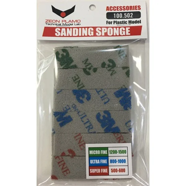Zeon Plamo 100.502 Sanding Sponge ZP100502SS (อุปกรณ์ทำสี) (Tool) image 2 Zeon Plamo 100.502 Sanding Sponge ZP100502SS (อุปกรณ์ทำสี) (Tool) image 2