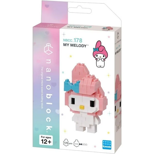 Kawada nanoblock Sanrio NBCC_178 My Melody 4972825222744 (นาโนบล็อค) image 1 Kawada nanoblock Sanrio NBCC_178 My Melody 4972825222744 (นาโนบล็อค) image 1
