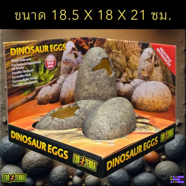 Exo Terra Dinosaur Eggs ที่ซ่อนฟอสซิลไข่ไดโนเสาร์ พร้อมถ้วยน้ำ สำหรับสัตว์เลื้อยคลาน งู image 2 Exo Terra Dinosaur Eggs ที่ซ่อนฟอสซิลไข่ไดโนเสาร์ พร้อมถ้วยน้ำ สำหรับสัตว์เลื้อยคลาน งู image 2