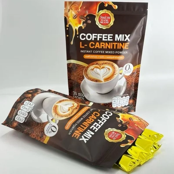กาแฟวังม่วง สูตรแอล-คาร์นิทีน (L-Carnitine Coffee Mix) (1 ห่อ 30 ซอง) image 5 กาแฟวังม่วง สูตรแอล-คาร์นิทีน (L-Carnitine Coffee Mix) (1 ห่อ 30 ซอง) image 5