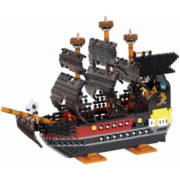 Kawada nanoblock NB-050 Pirate Ship Deluxe Edition 4972825220047 (นาโนบล็อค) image 3