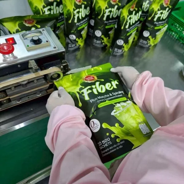ไฟเบอร์ มัทฉะ สไปรูลิน่า (Fiber Matcha) เครื่องดื่มใยอาหารผสมมัทฉะ (1 ห่อ 30 ซอง) image 7