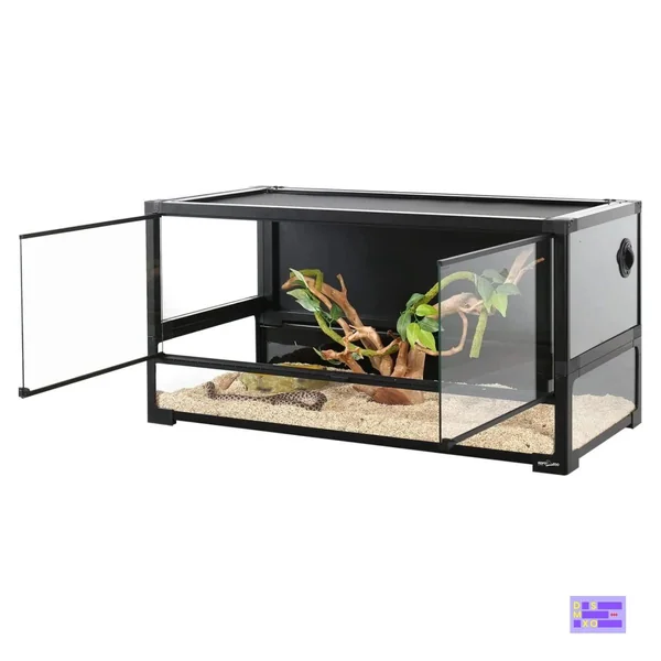REPTIZOO - Terrarium 90×45×45cm ตู้เลี้ยงสัตว์เลื้อยคลาน ขนาด 50 แกลลอน สำหรับสัตว์เลื้อยคลาน กิ้งก่า งู ตุ๊กแก image 5 REPTIZOO - Terrarium 90×45×45cm ตู้เลี้ยงสัตว์เลื้อยคลาน ขนาด 50 แกลลอน สำหรับสัตว์เลื้อยคลาน กิ้งก่า งู ตุ๊กแก image 5