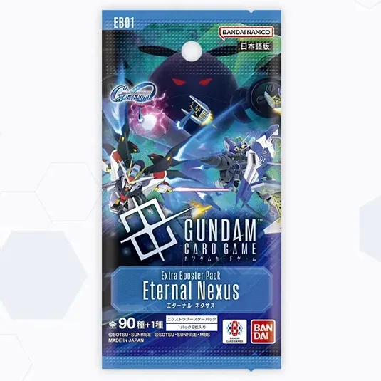 Bandai Gundam Card Game Extra Booster EB01 Eternal Nexus (Japan) แบบกล่อง (24 ซอง) 4582770012309 (การ์ด) image 2 Bandai Gundam Card Game Extra Booster EB01 Eternal Nexus (Japan) แบบกล่อง (24 ซอง) 4582770012309 (การ์ด) image 2