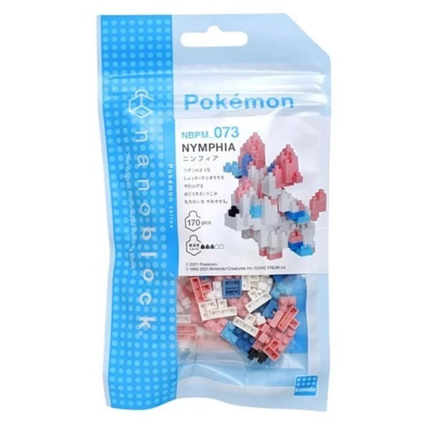 Kawada nanoblock Pokemon NBPM_073 Nymphia (Sylveon) 4972825220078 (นาโนบล็อค) image 1