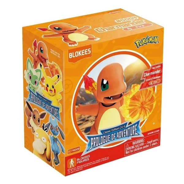 Blokees Pokemon 74006 Pokemon Classic Edition CV-S Charmander 810181530353 (Figure) image 1 Blokees Pokemon 74006 Pokemon Classic Edition CV-S Charmander 810181530353 (Figure) image 1