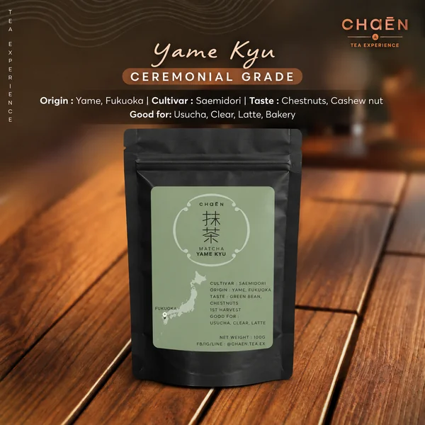 Yame Kyu 100 กรัม (Ceremonial Grade) : Matcha Single Cultivar Saemidori Yame Kyu 100 กรัม (Ceremonial Grade) : Matcha Single Cultivar Saemidori