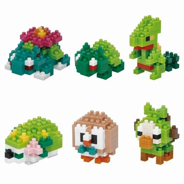 Kawada nanoblock mininano NBMC_21 Pokemon Grass Type (Box of 6) 4972825220320 (นาโนบล็อค) image 3 Kawada nanoblock mininano NBMC_21 Pokemon Grass Type (Box of 6) 4972825220320 (นาโนบล็อค) image 3