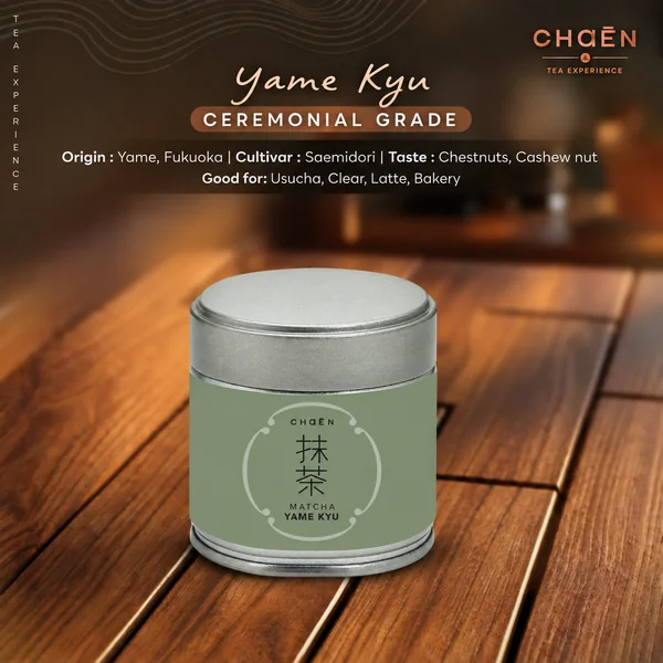 Yame Kyu 30 กรัม (Ceremonial Grade) : Matcha Single Cultivar Saemidori Yame Kyu 30 กรัม (Ceremonial Grade) : Matcha Single Cultivar Saemidori