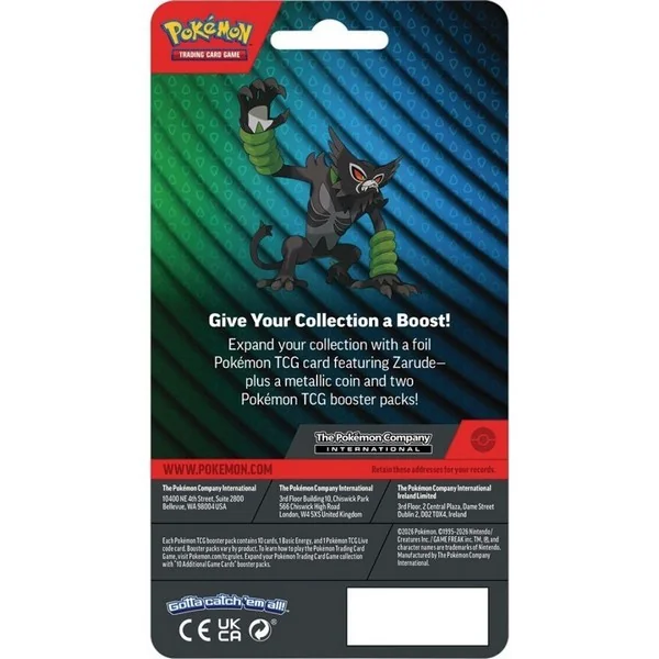 Pokemon ENG Mega Evolution Pitch Black 2 Pack Blister Zarude 196214141902 (การ์ดโปเกมอน) image 2 Pokemon ENG Mega Evolution Pitch Black 2 Pack Blister Zarude 196214141902 (การ์ดโปเกมอน) image 2