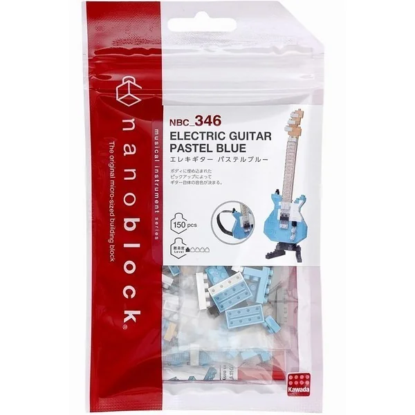 Kawada nanoblock NBC_346 Electric Guitar Pastel Blue 4972825221389 (นาโนบล็อค) image 1 Kawada nanoblock NBC_346 Electric Guitar Pastel Blue 4972825221389 (นาโนบล็อค) image 1