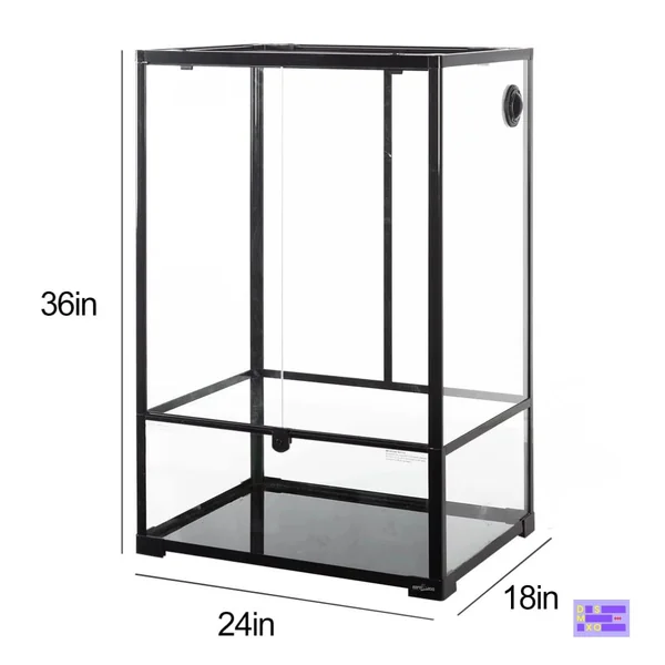 REPTIZOO - Terrarium 60×45×90cm ตู้เลี้ยงสัตว์เลื้อยคลาน ขนาด 67 แกลลอน สำหรับสัตว์เลื้อยคลาน กิ้งก่า งู ตุ๊กแก image 2 REPTIZOO - Terrarium 60×45×90cm ตู้เลี้ยงสัตว์เลื้อยคลาน ขนาด 67 แกลลอน สำหรับสัตว์เลื้อยคลาน กิ้งก่า งู ตุ๊กแก image 2