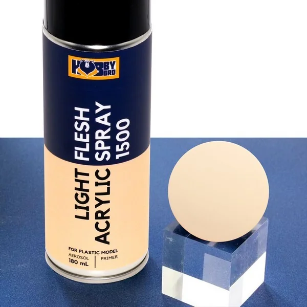 Hobby Bro HB-011 Primer Light Flesh Acrylic Spray 1500 180 ml HB011PLFAS1500 (สเปรย์) image 2 Hobby Bro HB-011 Primer Light Flesh Acrylic Spray 1500 180 ml HB011PLFAS1500 (สเปรย์) image 2