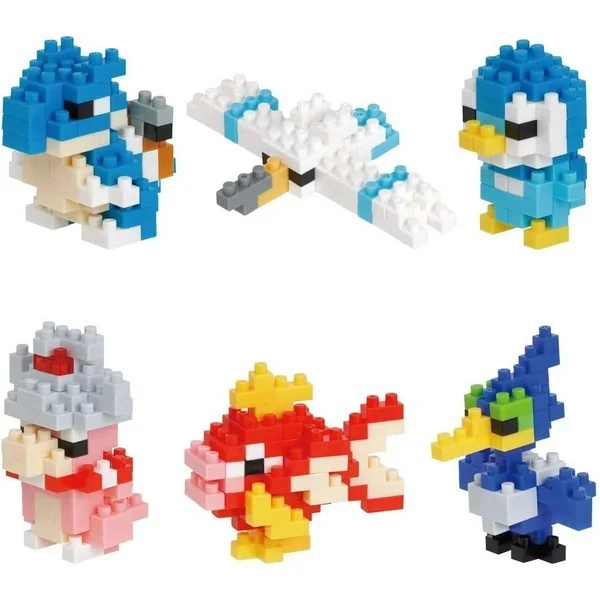 Kawada nanoblock mininano NBMC_16S Pokemon Water Type (Box of 6) 4972825219928 (นาโนบล็อค) image 2 Kawada nanoblock mininano NBMC_16S Pokemon Water Type (Box of 6) 4972825219928 (นาโนบล็อค) image 2