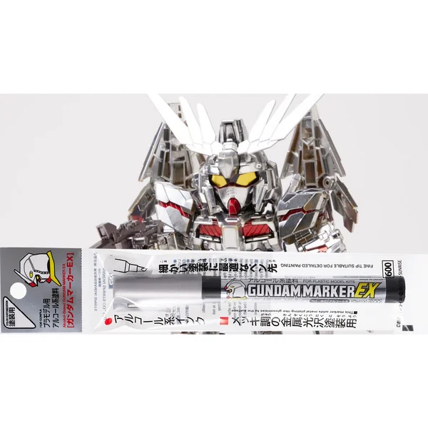 Mr.Hobby Gundam Marker EX XGM100 Plated Silver 4973028506105 image 5 Mr.Hobby Gundam Marker EX XGM100 Plated Silver 4973028506105 image 5