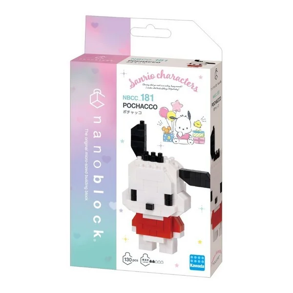 Kawada nanoblock Sanrio NBCC_181 Pochacco 4972825222768 (นาโนบล็อค) image 1 Kawada nanoblock Sanrio NBCC_181 Pochacco 4972825222768 (นาโนบล็อค) image 1