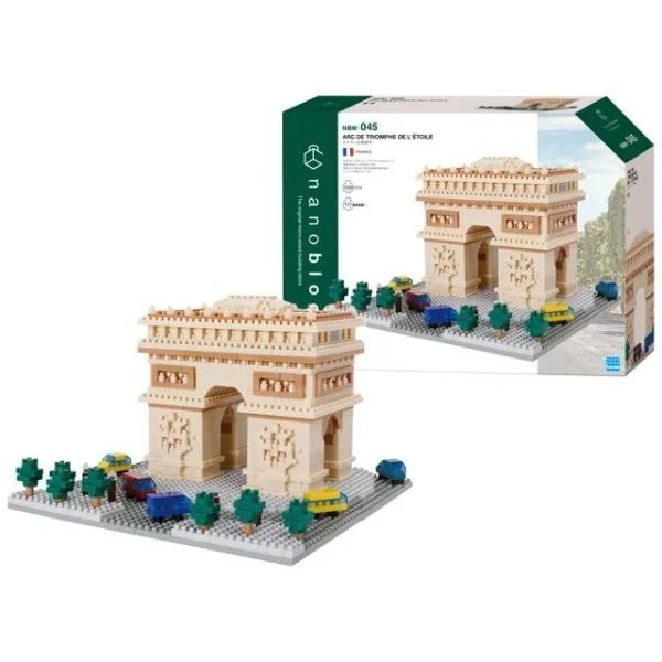 Kawada nanoblock NBM-045 Arc de Triomphe de l'Etoile 4972825226445 (นาโนบล็อค) image 3