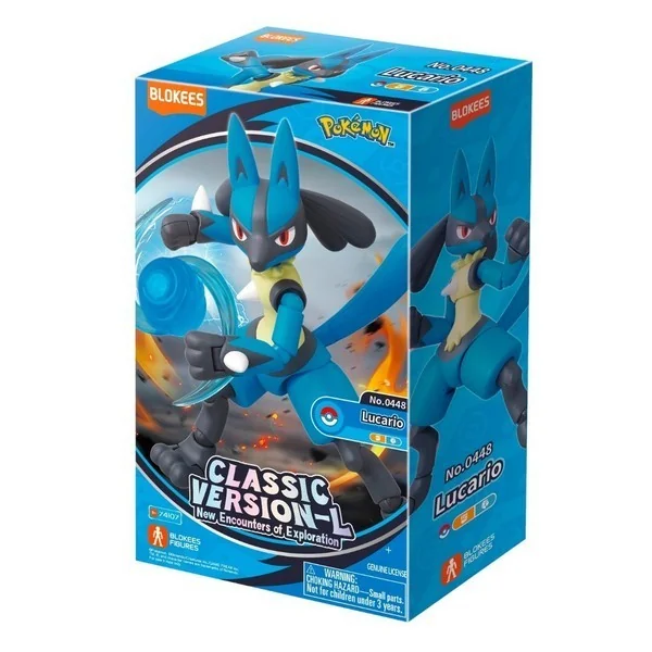 Blokees Pokemon 74107 Pokemon Classic Edition CV-L Lucario 810181531558 (Figure) image 1 Blokees Pokemon 74107 Pokemon Classic Edition CV-L Lucario 810181531558 (Figure) image 1