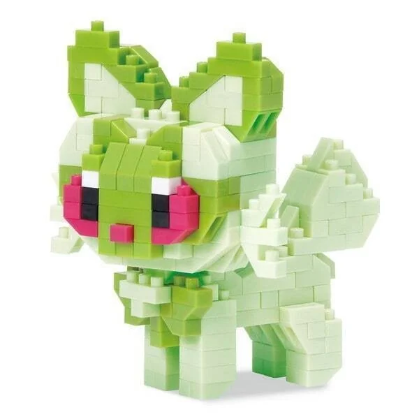 Kawada nanoblock Pokemon NBPM_R01 Sprigatito RS (Nyahoja) 4972825224540 (นาโนบล็อค) image 2
