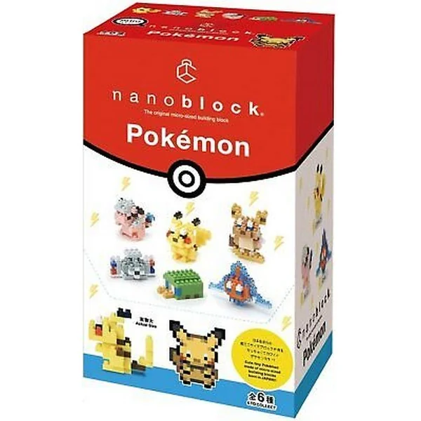 Kawada nanoblock mininano NBMC_08S Pokemon Electric Type (Box of 6) 4972825218211 (นาโนบล็อ image 1 Kawada nanoblock mininano NBMC_08S Pokemon Electric Type (Box of 6) 4972825218211 (นาโนบล็อ image 1