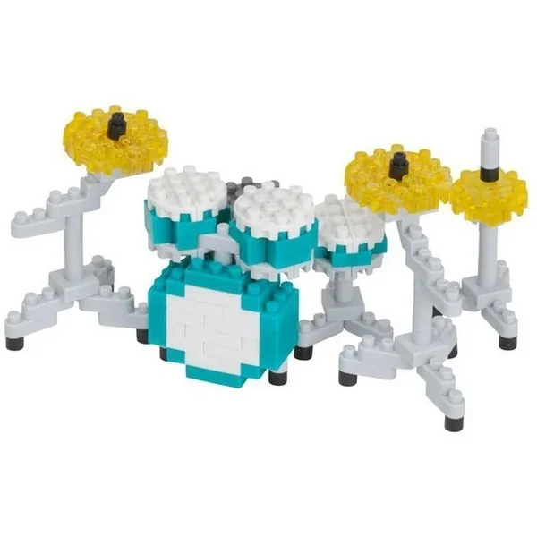 Kawada nanoblock NBC_348 Drum Set Green 4972825221402 (นาโนบล็อค) image 2 Kawada nanoblock NBC_348 Drum Set Green 4972825221402 (นาโนบล็อค) image 2
