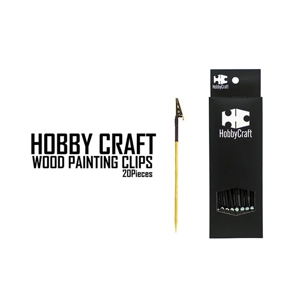 Hobby Craft HC-001 Wood Painting Clips 20 Pcs HC001WPC20PCS (สี) image 2